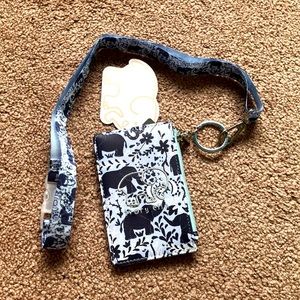 Ivory Ella ID wallet and lanyard